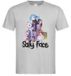 Мужская футболка Саллі Фейс персонажі Серый фото