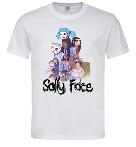 Мужская футболка Саллі Фейс персонажі Белый фото