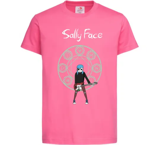 Детская футболка Sally with guitar Ярко-розовый фото