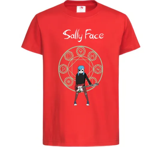 Детская футболка Sally with guitar Красный фото