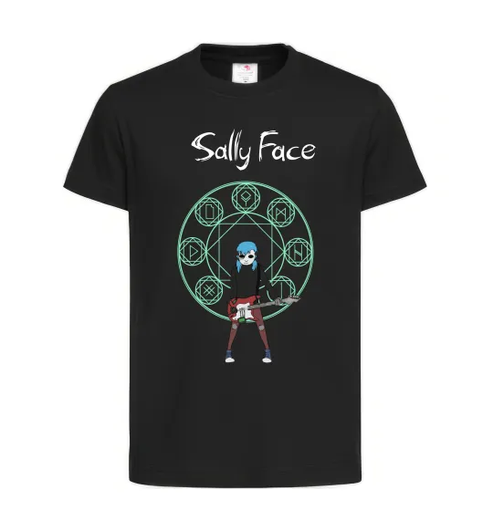 Детская футболка Sally with guitar Черный фото