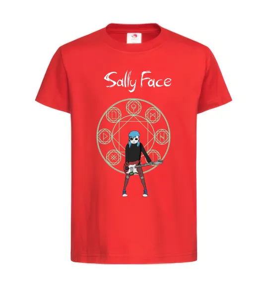 Детская футболка Sally with guitar Красный фото