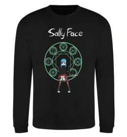Світшот Sally with guitar Чорний фото
