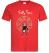 Мужская футболка Sally with guitar Красный фото