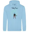 Мужская толстовка (худи) Sally with guitar Голубой фото