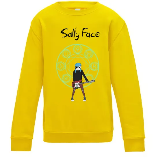 Детский Свитшот Sally with guitar Солнечно желтый фото