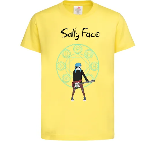 Детская футболка Sally with guitar Лимонный фото