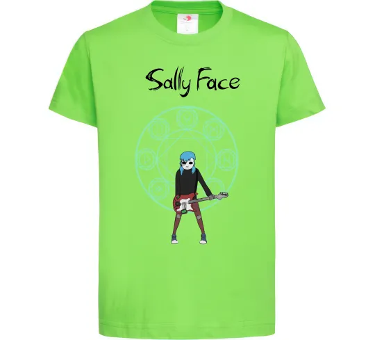 Детская футболка Sally with guitar Лаймовый фото