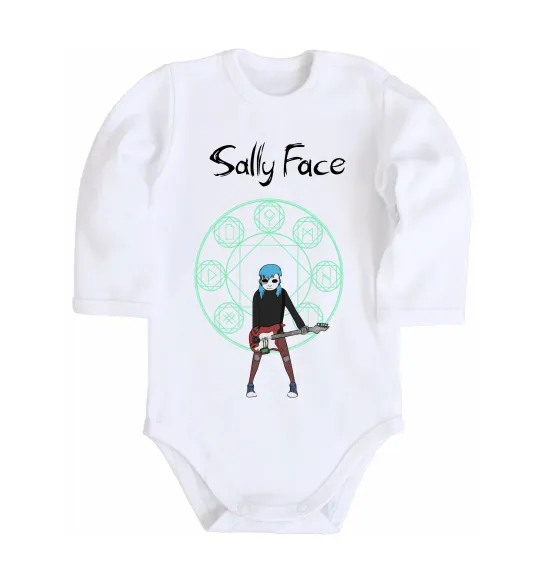 Дитячий бодік Sally with guitar Білий фото