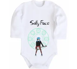 Дитячий бодік Sally with guitar Білий фото