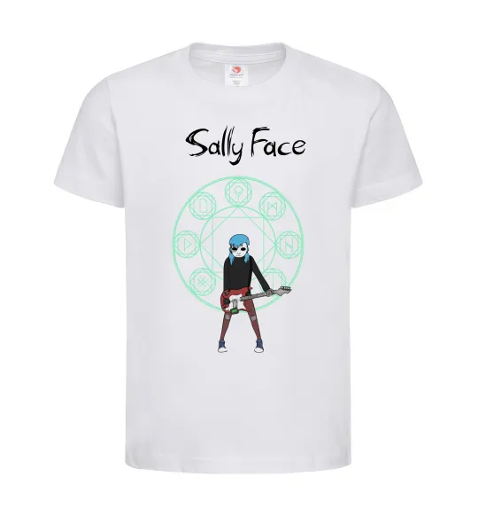 Детская футболка Sally with guitar Белый фото