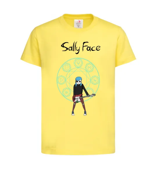 Детская футболка Sally with guitar Лимонный фото