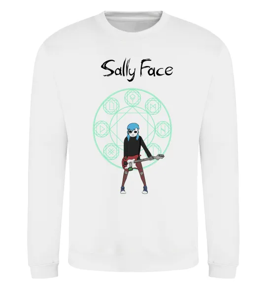 Свитшот Sally with guitar Белый фото