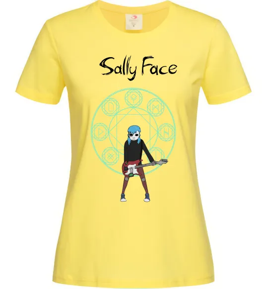 Жіноча футболка Sally with guitar Лимонний фото