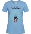 Жіноча футболка Sally with guitar Блакитний фото