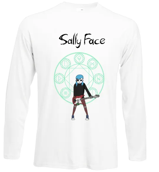 Лонгслив Sally with guitar Белый фото