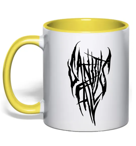 Чашка з кольоровою ручкою Sanity Falls Лимонний фото