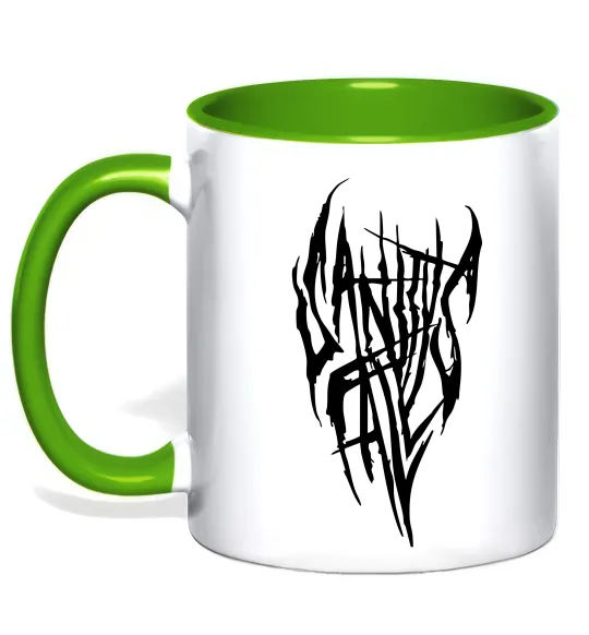 Чашка с цветной ручкой Sanity Falls Зеленый фото