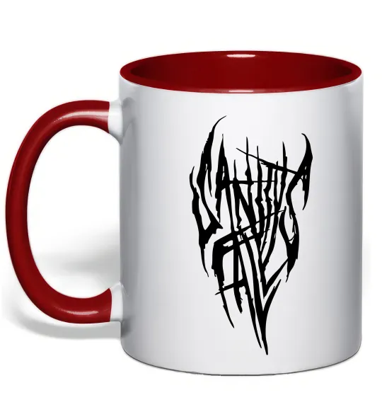 Чашка с цветной ручкой Sanity Falls Красный фото