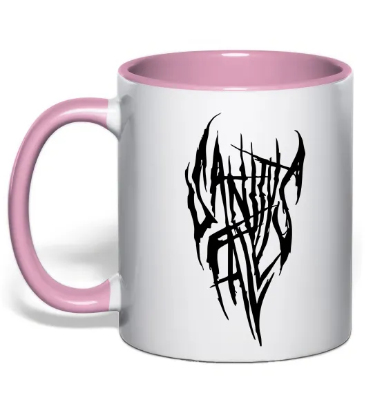 Чашка с цветной ручкой Sanity Falls Нежно розовый фото