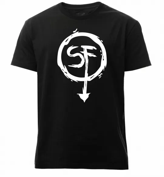 Мужская премиум футболка SF Черный фото