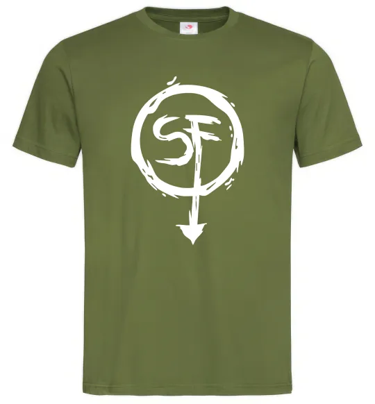 Мужская футболка SF Оливковый фото