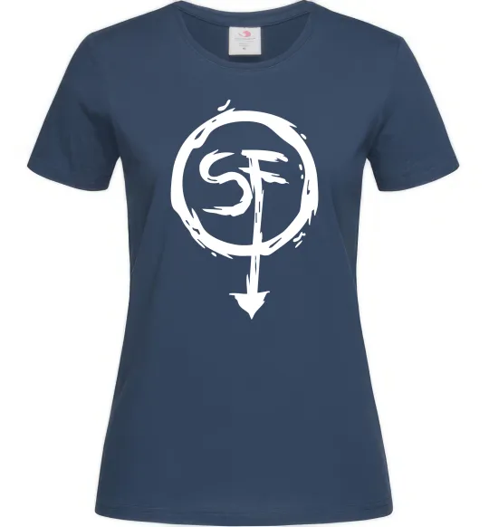 Женская футболка SF Темно-синий фото