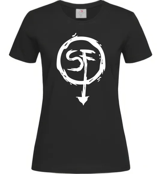 Женская футболка SF Черный фото