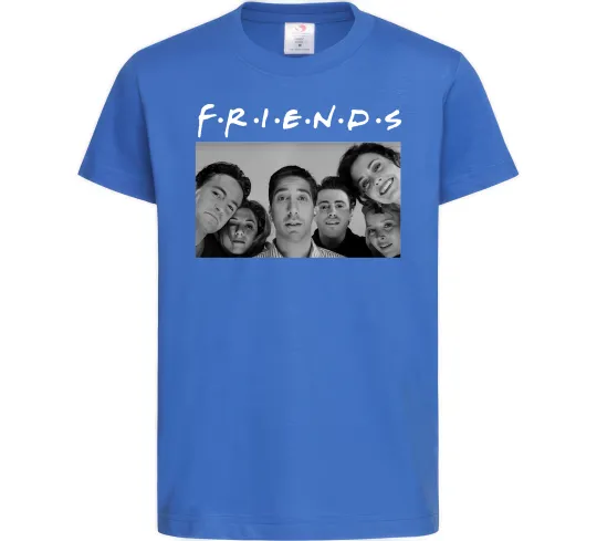 Детская футболка Friends фото Ярко-синий фото