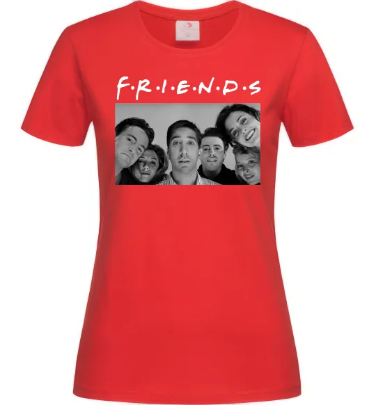 Женская футболка Friends фото Красный фото