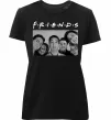 Женская премиум футболка Friends фото Черный фото