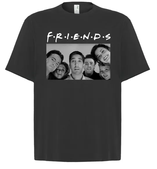 Футболка Оверсайз Friends фото Черный фото