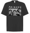 Футболка Оверсайз Friends фото Черный фото