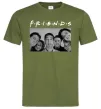 Мужская футболка Friends фото Оливковый фото