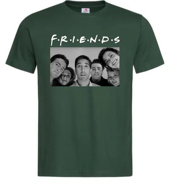 Мужская футболка Friends фото Темно-зеленый фото