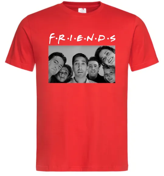 Мужская футболка Friends фото Красный фото