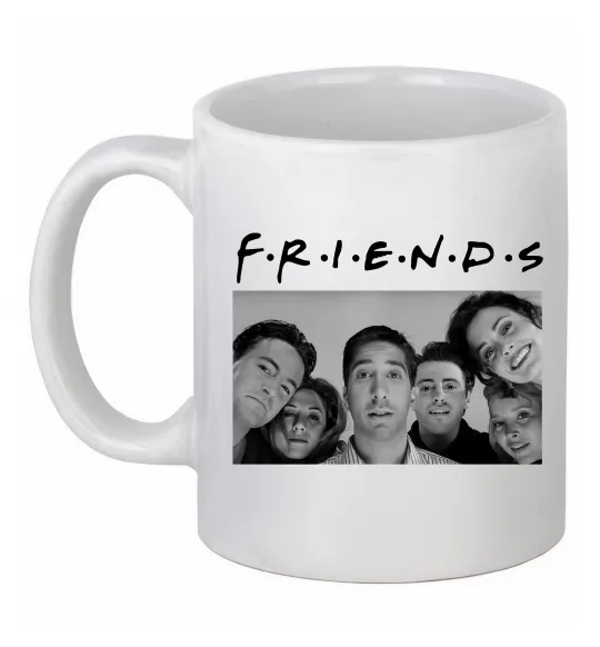 Чашка керамическая Friends фото Белый фото