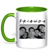Чашка с цветной ручкой Friends фото Лаймовый фото