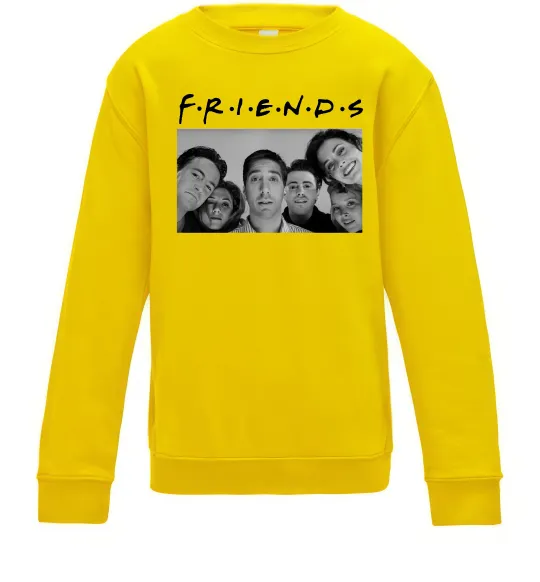 Детский Свитшот Friends фото Солнечно желтый фото