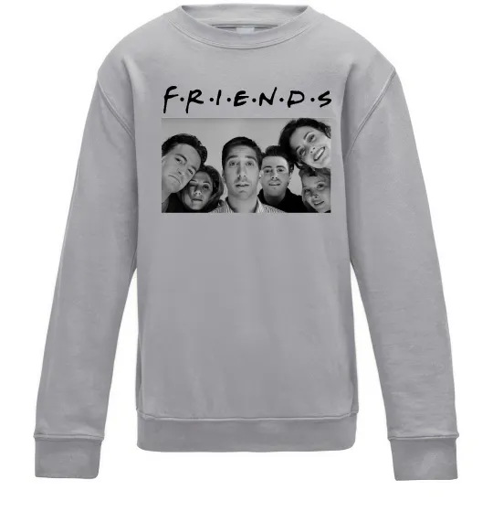 Детский Свитшот Friends фото Серый меланж фото