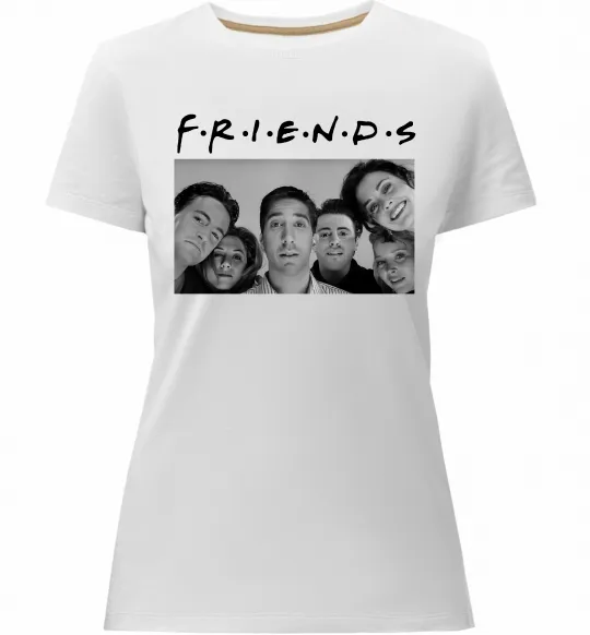 Женская премиум футболка Friends фото Белый фото