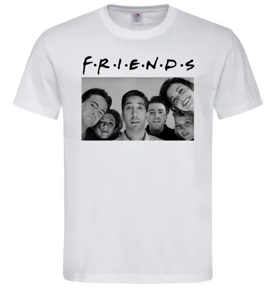 Мужская футболка Friends фото Белый фото