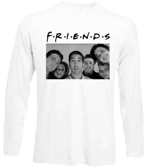 Лонгслив Friends фото Белый фото