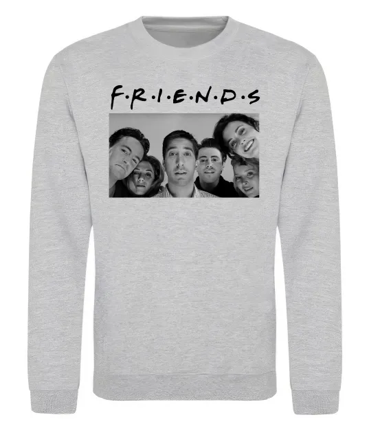 Свитшот Friends фото Серый меланж фото