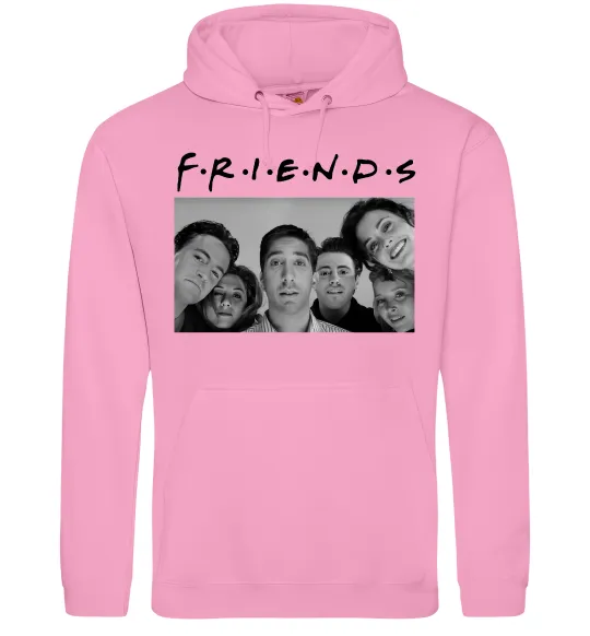 Мужская толстовка (худи) Friends фото Розовый фото