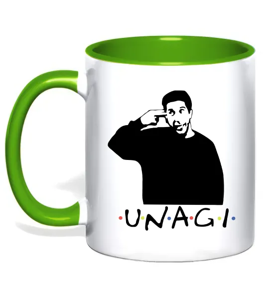 Чашка с цветной ручкой Friends Unagi Зеленый фото