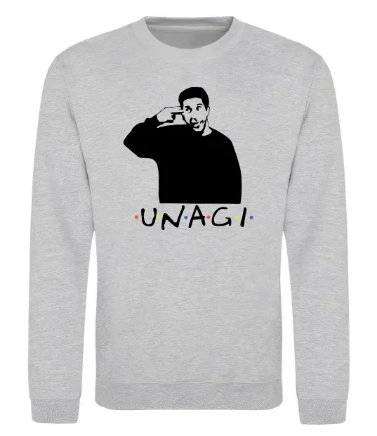Свитшот Friends Unagi Серый меланж фото