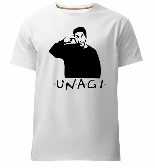 Мужская премиум футболка Friends Unagi Белый фото