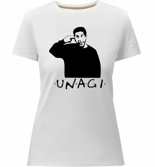 Женская премиум футболка Friends Unagi Белый фото