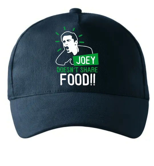 Кепка Joey doesn`t share food Темно-синий фото
